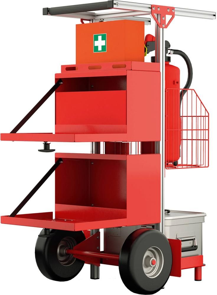 SafeCaddy "Brandschutz" mit Beladung SafeCaddy Brandschutz mit Beladung