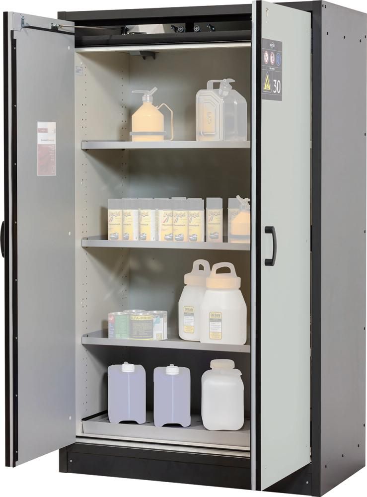 Schrank Q-Classic-30 1164x1947 2Tür.3FB,Grau