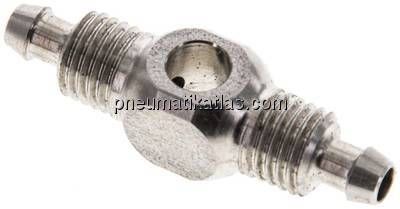 Verschraubung, T-Ringstück M 5-6x4mm, 1.4571 o.Muttern