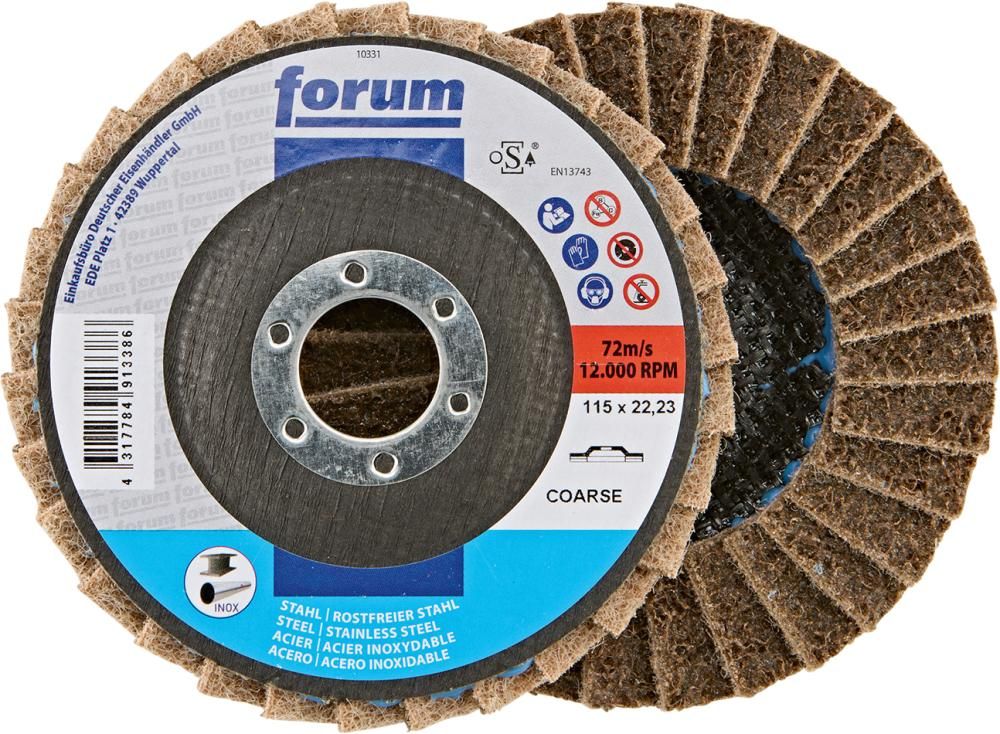 FORUM Fächerschleifscheibe 125mm, Vlies, a med