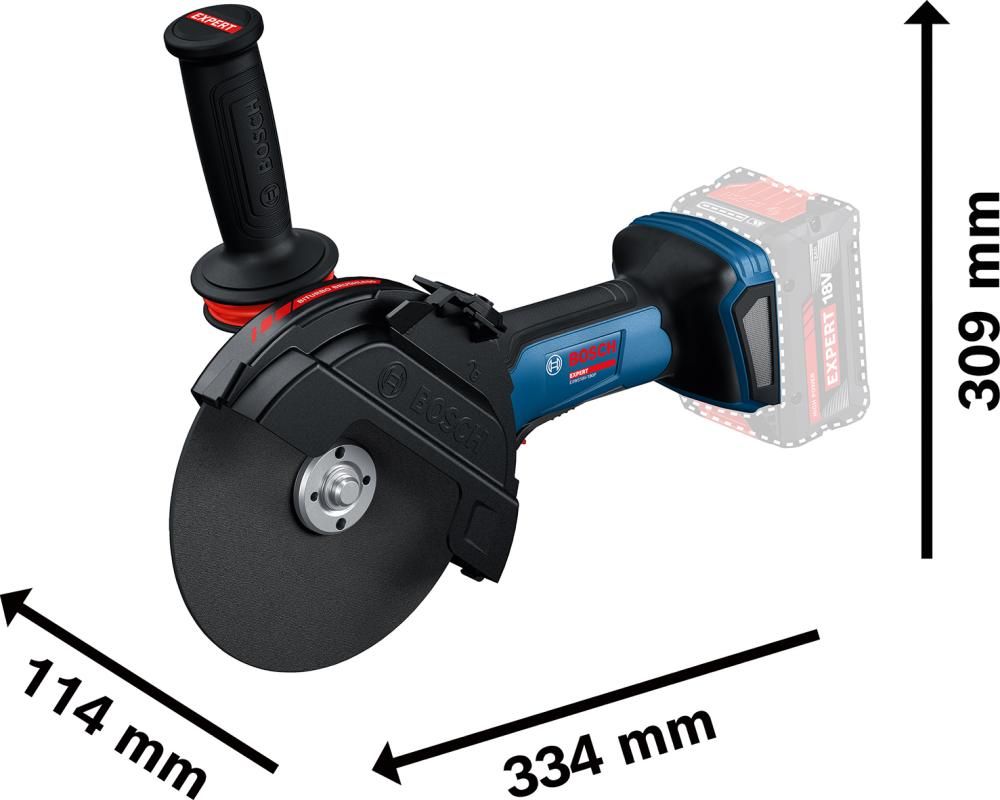 Akku-EXPERT-Winkelschl. EXWS18V-180P ohne Akku ohne Ladegerät L-Boxx