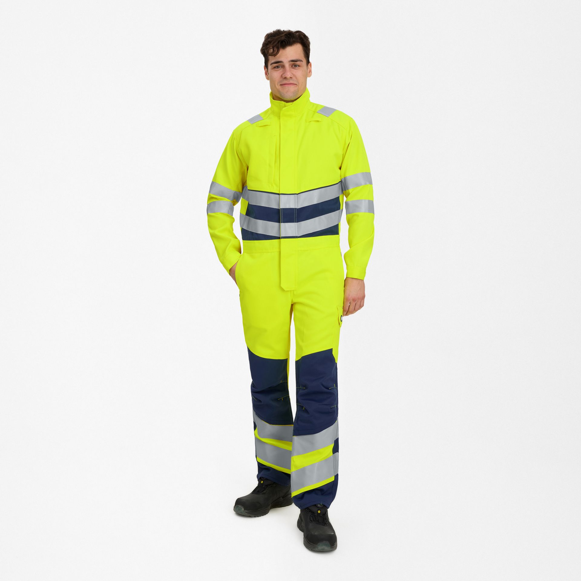Safety+ Overall Gelb/Blue Ink, Gr. L