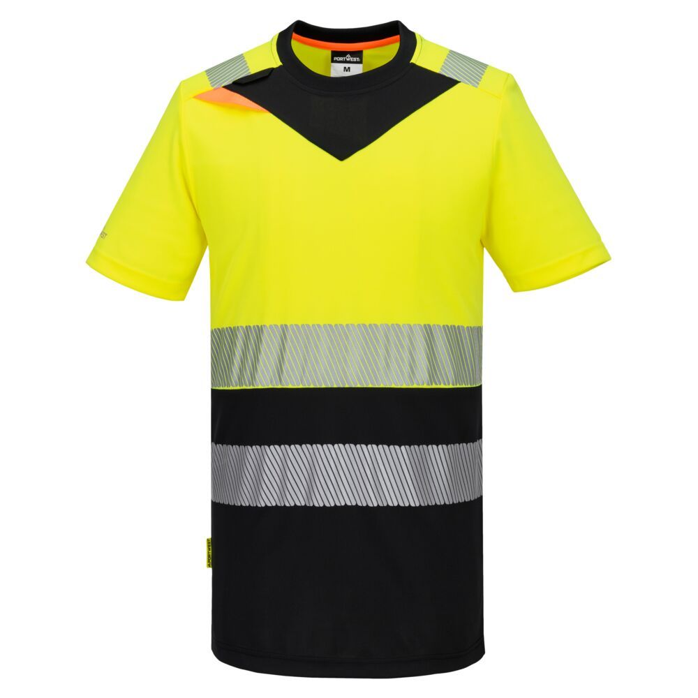 Portwest DX4 Warnschutz-T-Shirt Kl. 1, Gelb, Gr. XL