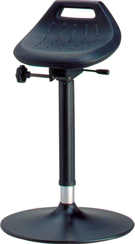 Bimos Stehhilfe 9454-2000Integralschaum schwarz Sitzhöhe 650-850 mm mit Tellerfuß