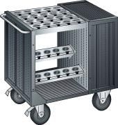 NC-Transportwagen B975xT1080XH692mm 36x36 E RAL 7035 ohne Werkzeughalter