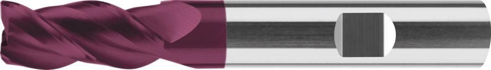 Schaftfräser VHM HPC langTiAlN Typ INOX Z3 Eckfase35/38Grad Schaft HB DIN6527 3mm FORMAT