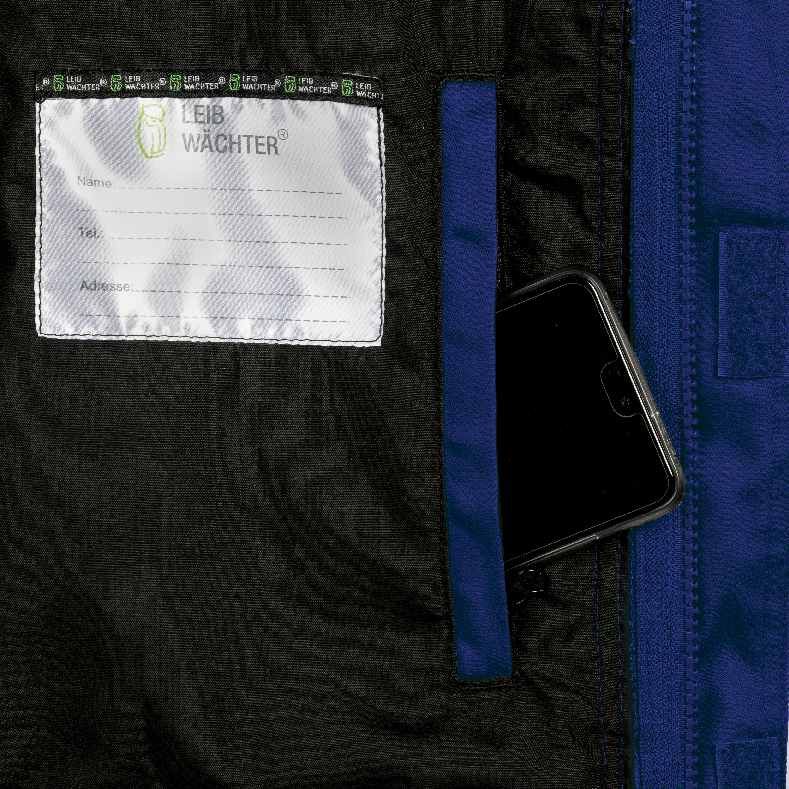 FLEXV20, Weste kornblau-schwarz, 3XL