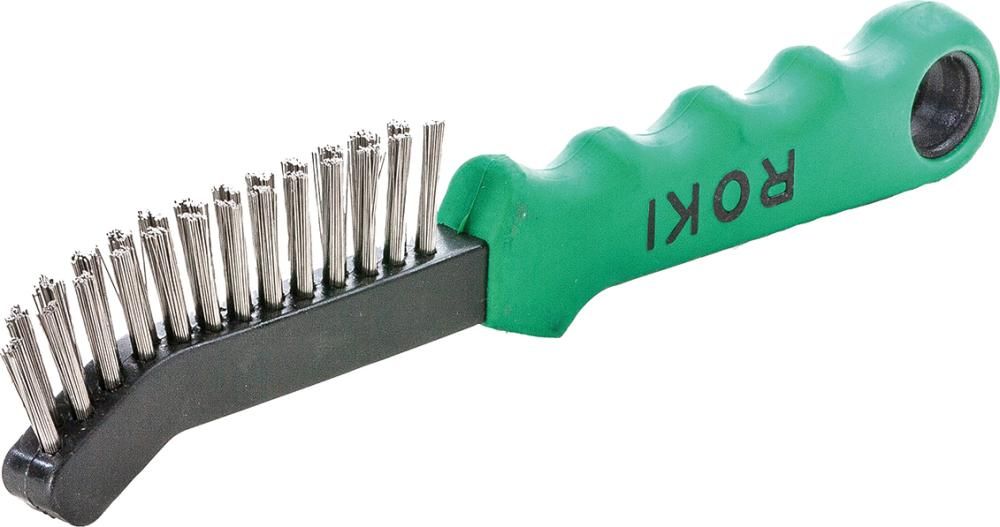 Drahtbürste ROKI V4A glatt 0,3mm Lessmann