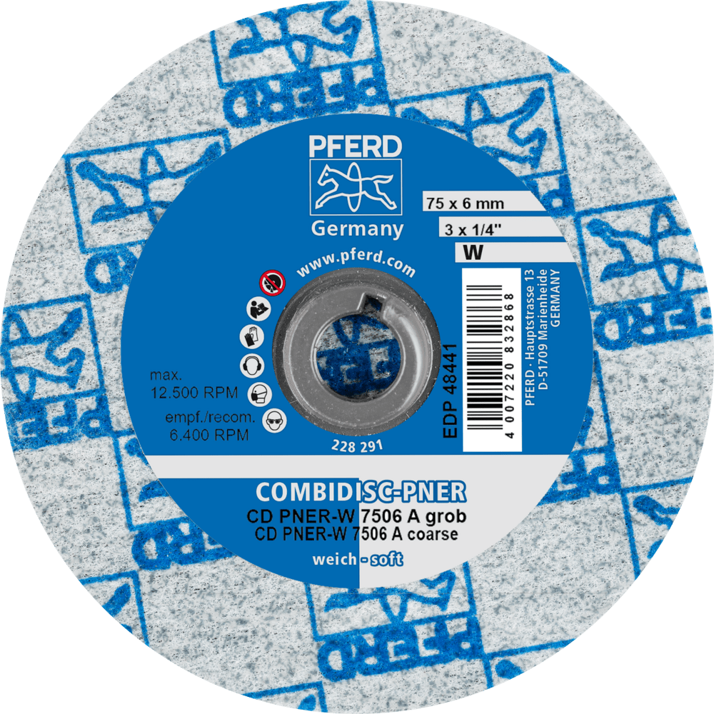 PFERD COMBIDISC-Schleifwerkzeuge CD PNER-W 7506 A G