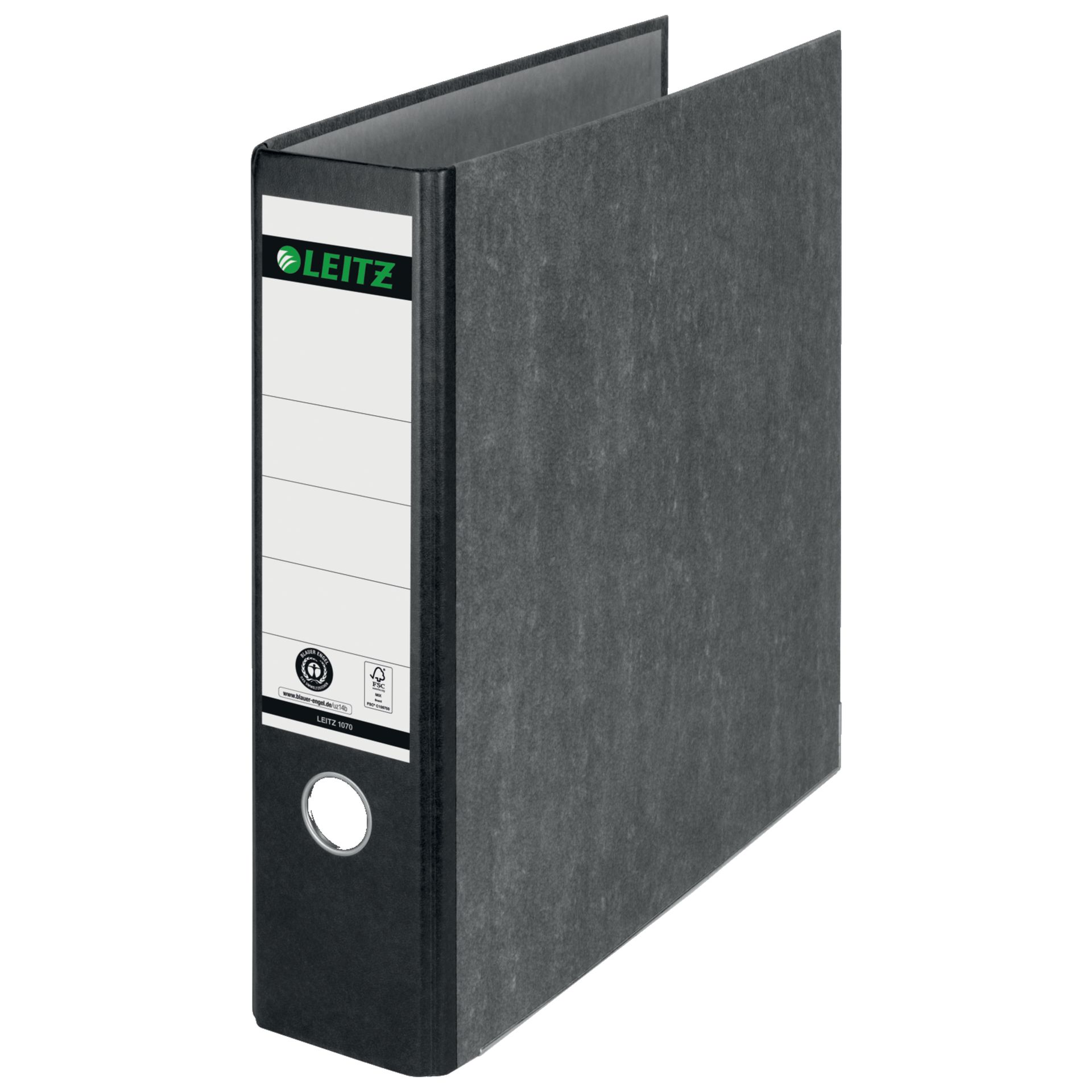 Ordner 180Grad DIN A4 80mm Pappe schwarz