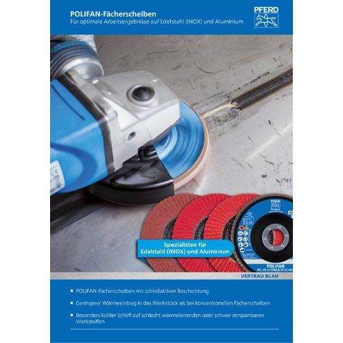 PFERD POLIFAN-Fächerscheiben PFC 125 CO-FREEZE 80 SG INOX
