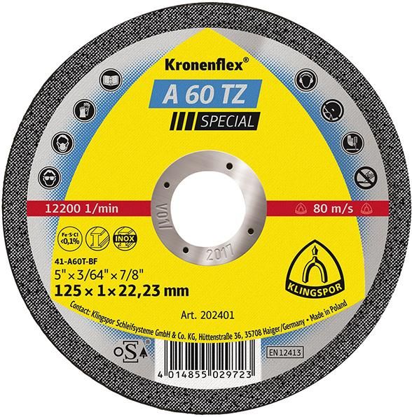 Trennscheibe gerade A60TZ115x1mm KLINGSPOR