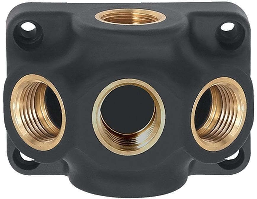 Endverteilerdose Kunststoff, Innengewinde 1xG1/2" zu 3xG1/2" RIEGLER