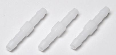 Schlauchverbinder weiß 4/4mm 3 St.Kunstst.
