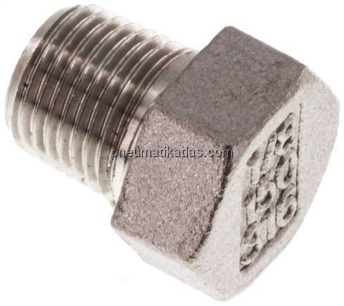 Verschlussstopfen Außenskt. R 1/8", 1.4408