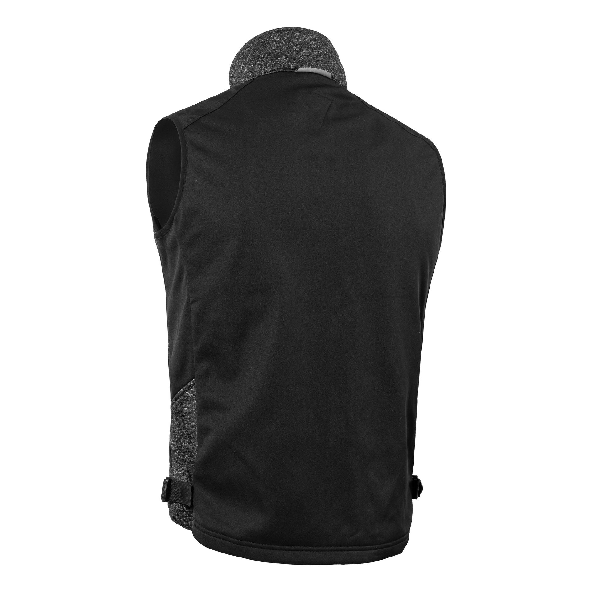 Qualitex Qualitex Strick-Fleeceweste protectano, schwarz/meliert Gr.S