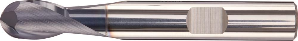 Radiusfräser kurz WN VHM TiALN Schaft HB Z2 12mm FORMAT