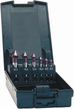 Kegelsenker-Set HSS ADVANCEDLine TiAlN Form CCBN geschliffen 90Grad 6,3-25,0mm EXACT