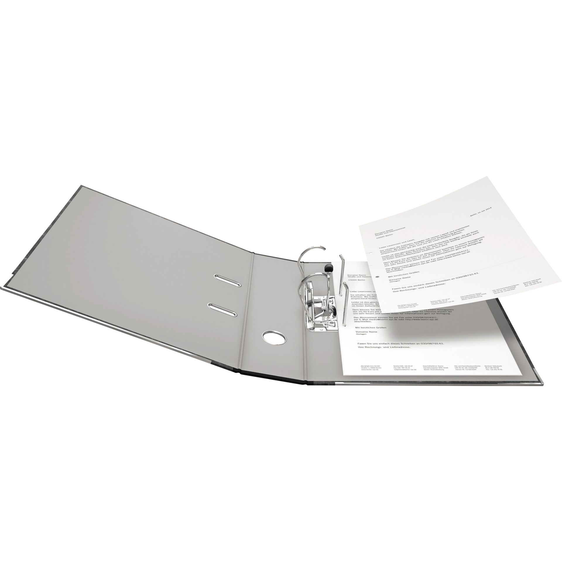 Ordner S80 DIN A4 80mm RC Pappe schwarz
