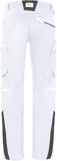 Hose ICONIQ, weiß/anthrazit, Gr.40 Kübler