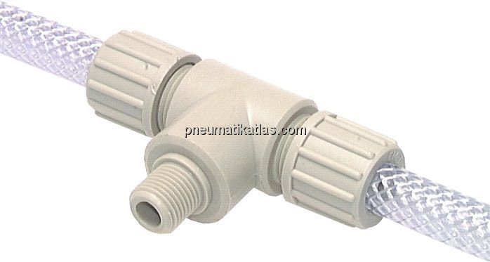 T-Verschraubung G 1/8"-10x4mm, Polypropylen