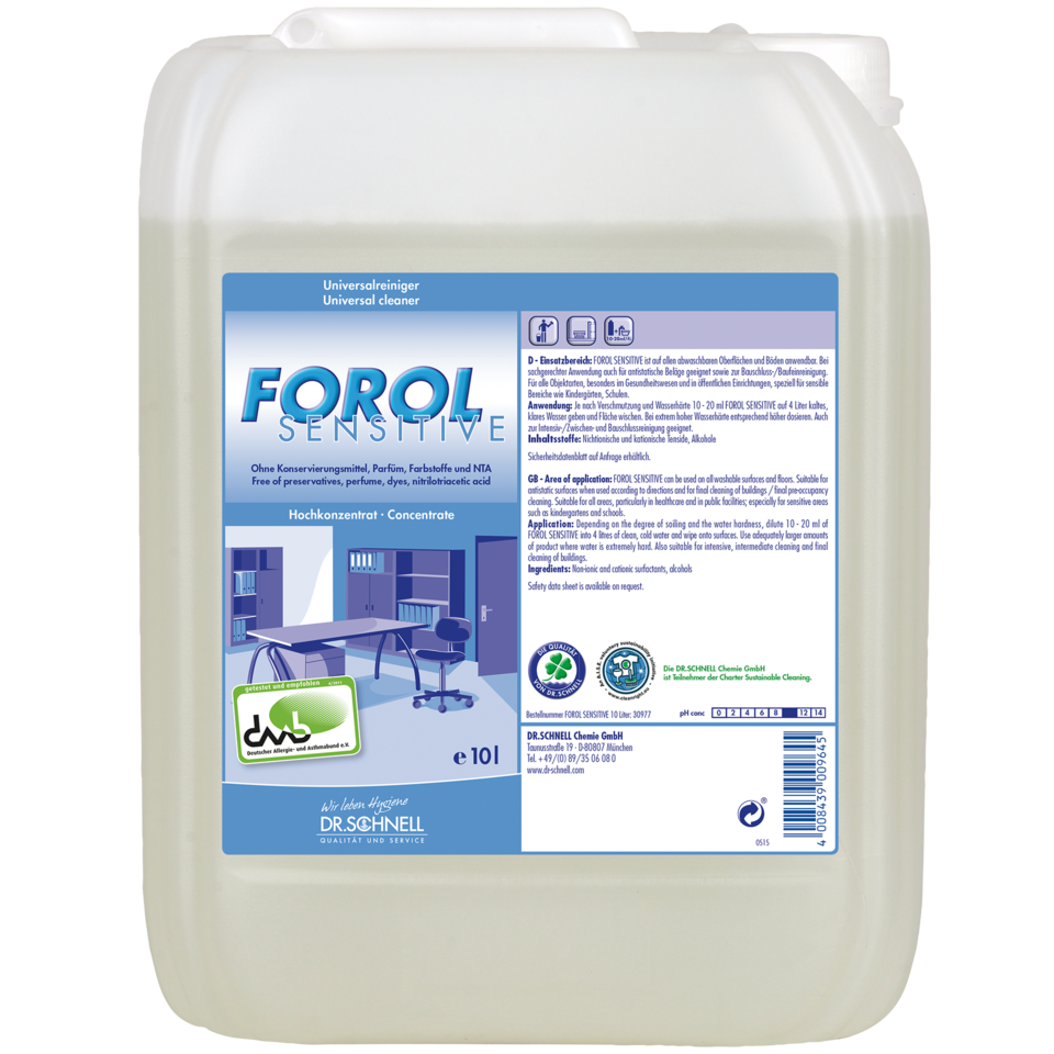 FOROL SENSITIVE Kanister 10 Liter