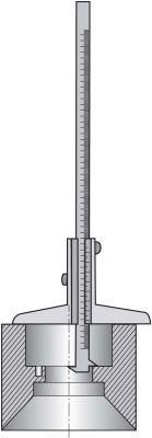 Tiefenmessschieber mit Schieber mit doppelten 200mm FORTIS