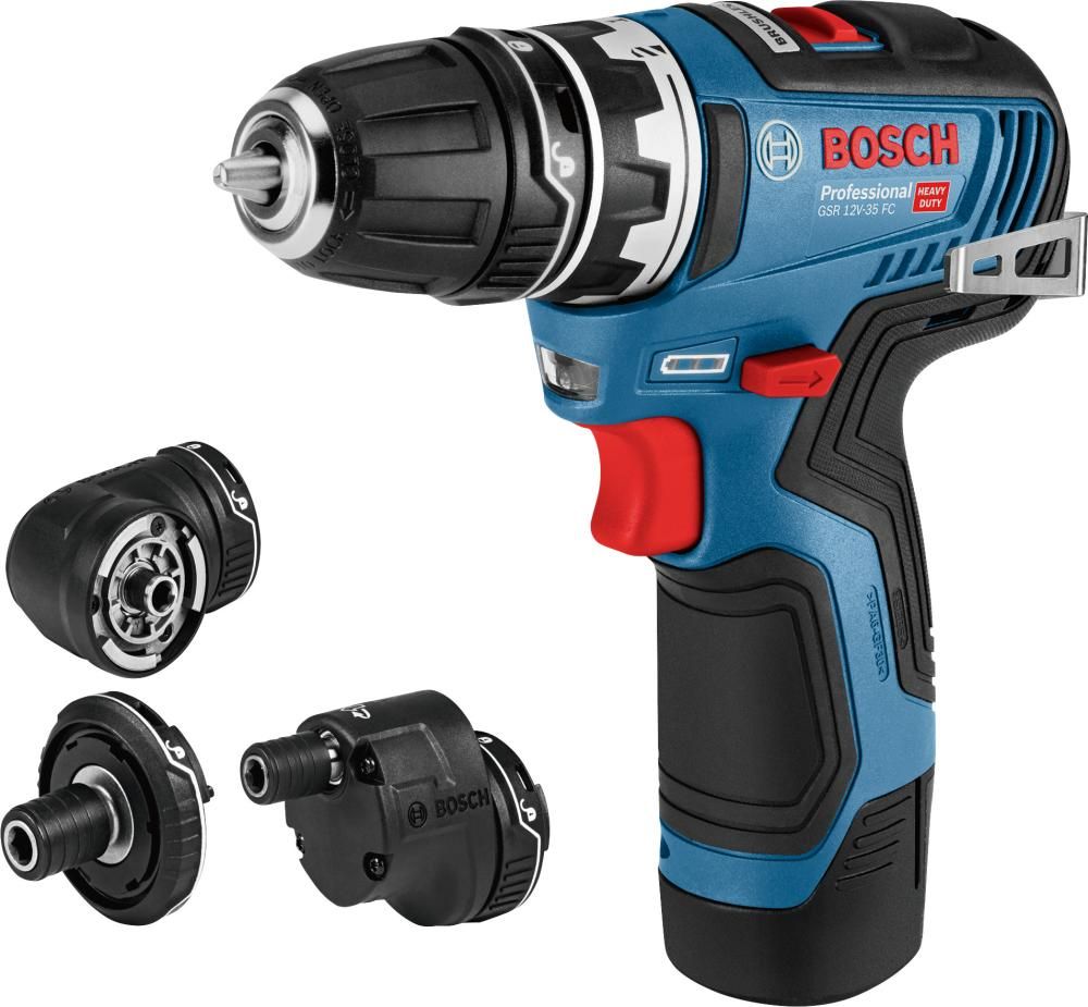 Akku-Bohrschrauber GSR 12V-35 FC Bosch m GFA 12-B/W/E/X 2x3,0Ah Ladegerät GAL1240 L-Boxx