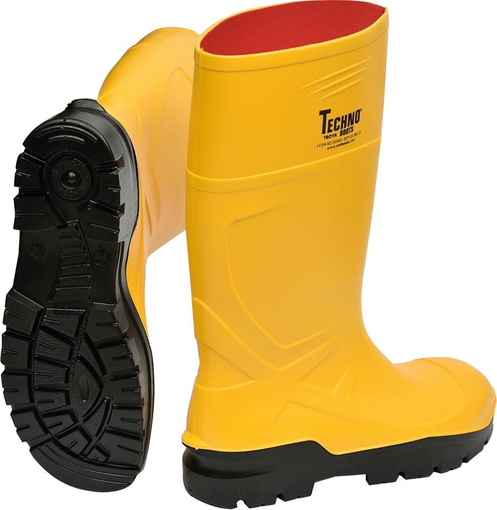 Stiefel 35332 Rönne PU,S5,gelb,Gr.38