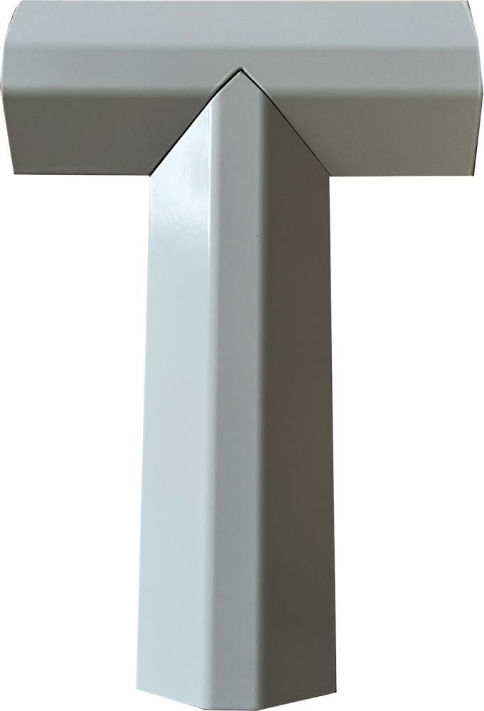 T-Stück Kabelbrücke B300xT200xH20 mm 1 Kammer H16xB18 mm lichtgrau