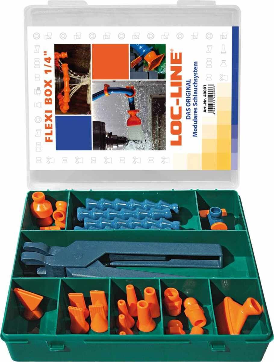 Kühlmittelschlauch-Satz Flexi-Box 27-teilig 1/4"" LOC-LINE