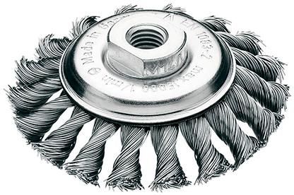 Lessmann Kegelbürste Stahldraht 115x12mm