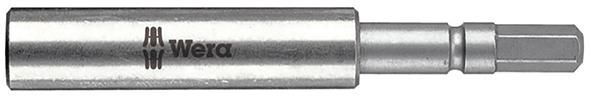 Bithalter 5,5mm für 1/4" Bits Magnet + Sprengring 72mm Wera