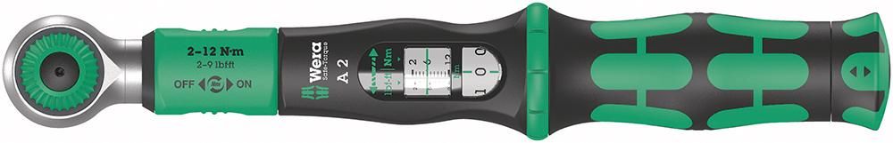 Drehmomentschlüssel Safe-Torque 2-12Nm 1/4" Bitaufnahme Wera