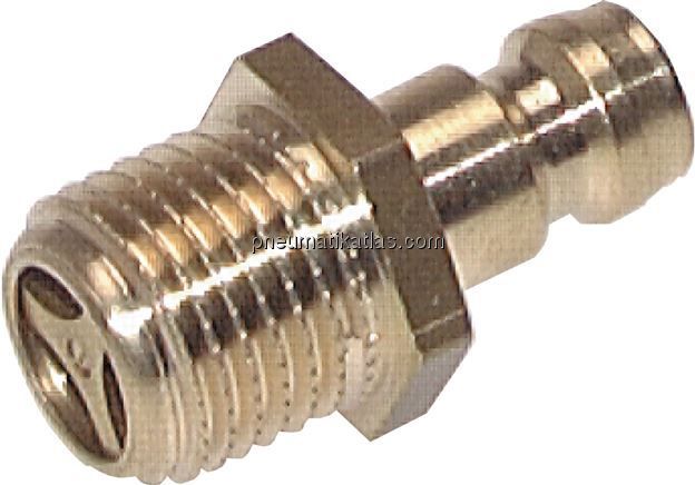 Temperierkupplungsstecker 9mm Zapfen,M 14x1,5(AG)