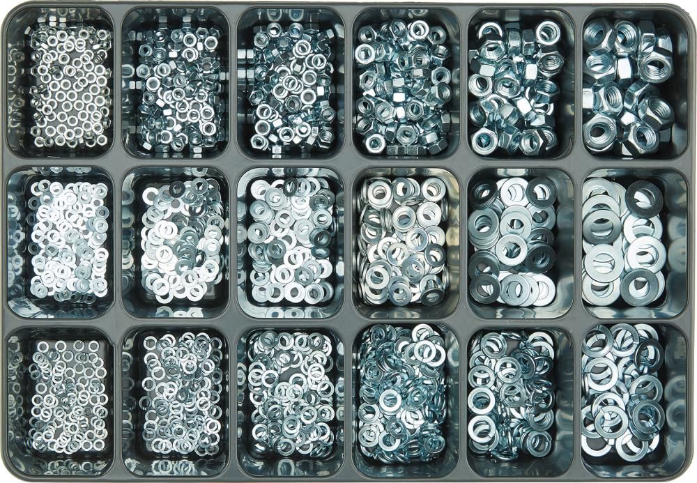 E-NORM Montagekoffer 13 DIN 934/125/127 verzinkt E-NORMpro