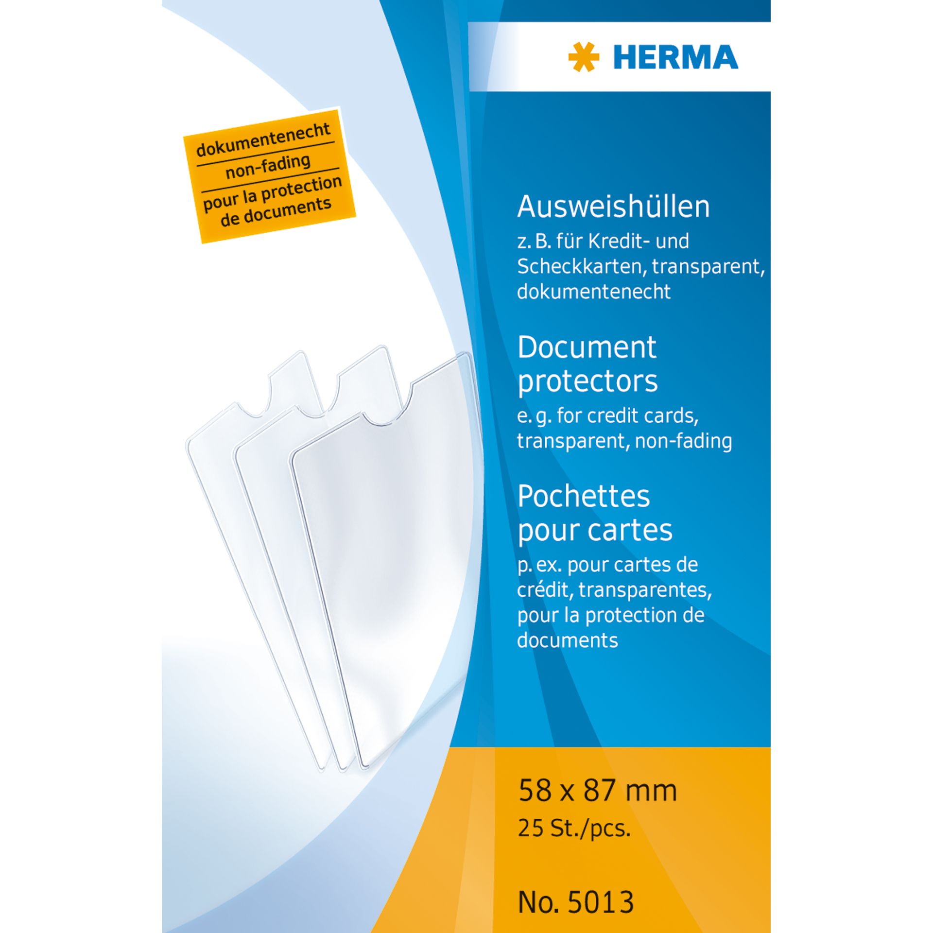Ausweishülle 58x87mm PP tr 25 St./Pack.