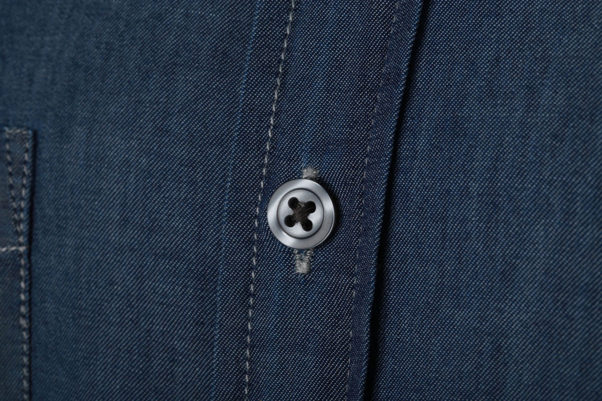 James & Nicholson JN629 Herren-Hemd, Blau (dden), Gr. L