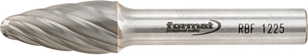 Frässtift HM Rundbogenform 1225 Alu 6mm 12x25mm FORMAT