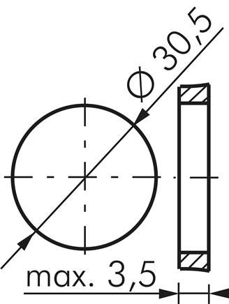 3/2-Wege Ventil G 1/4", Pilztaster rot