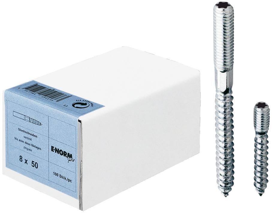 E-NORMpro Stockschr. ST galZn ISR 15 M6x50 HP