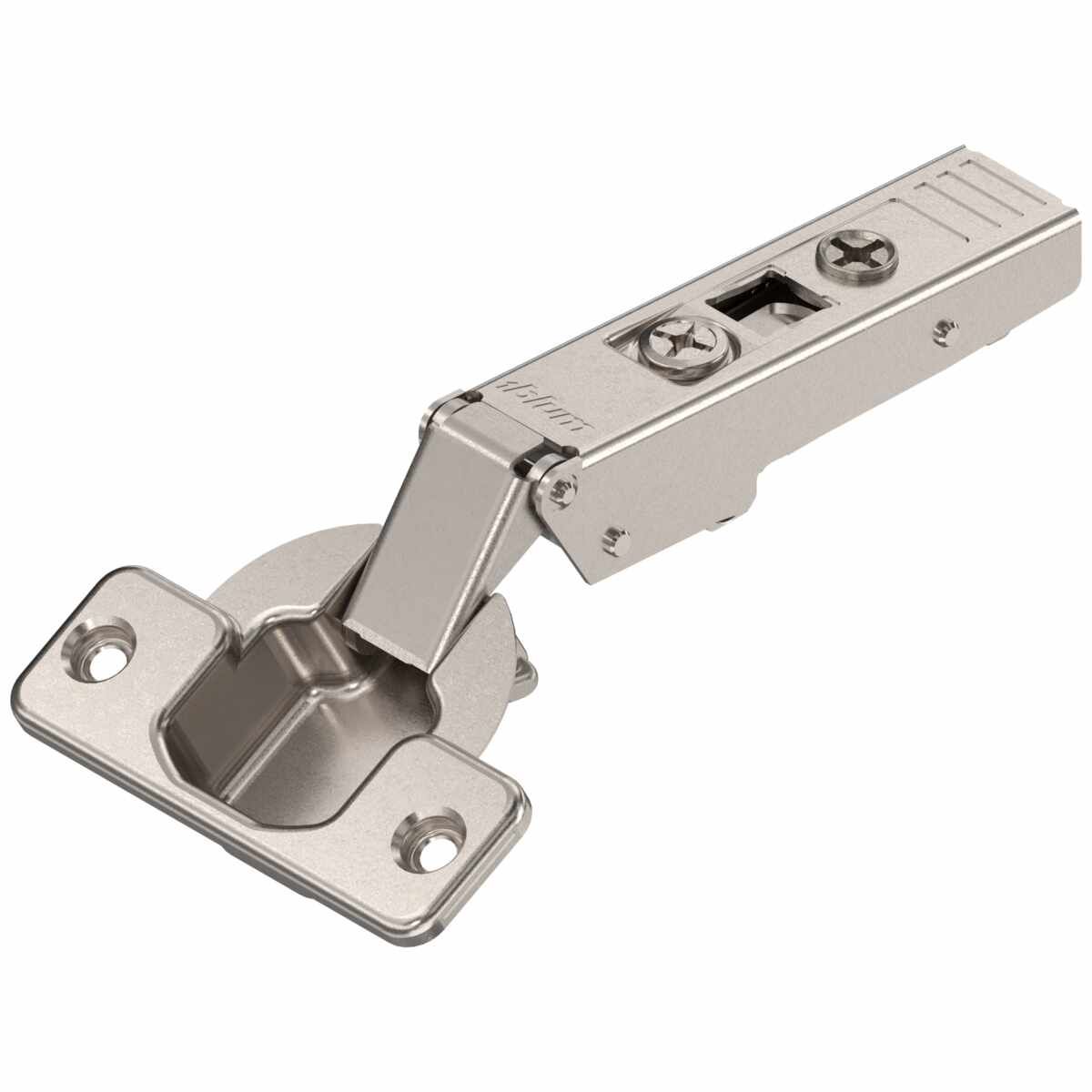 CLIP top Standardscharnier 120°，Eckanschlag, ohne Feder, Topf: Schrauben, vernickelt