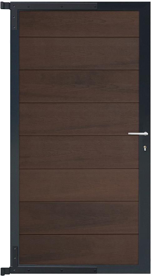 ÖLAND-Tor-Komplettset 90 x 173 cm, ipè/anthrazit