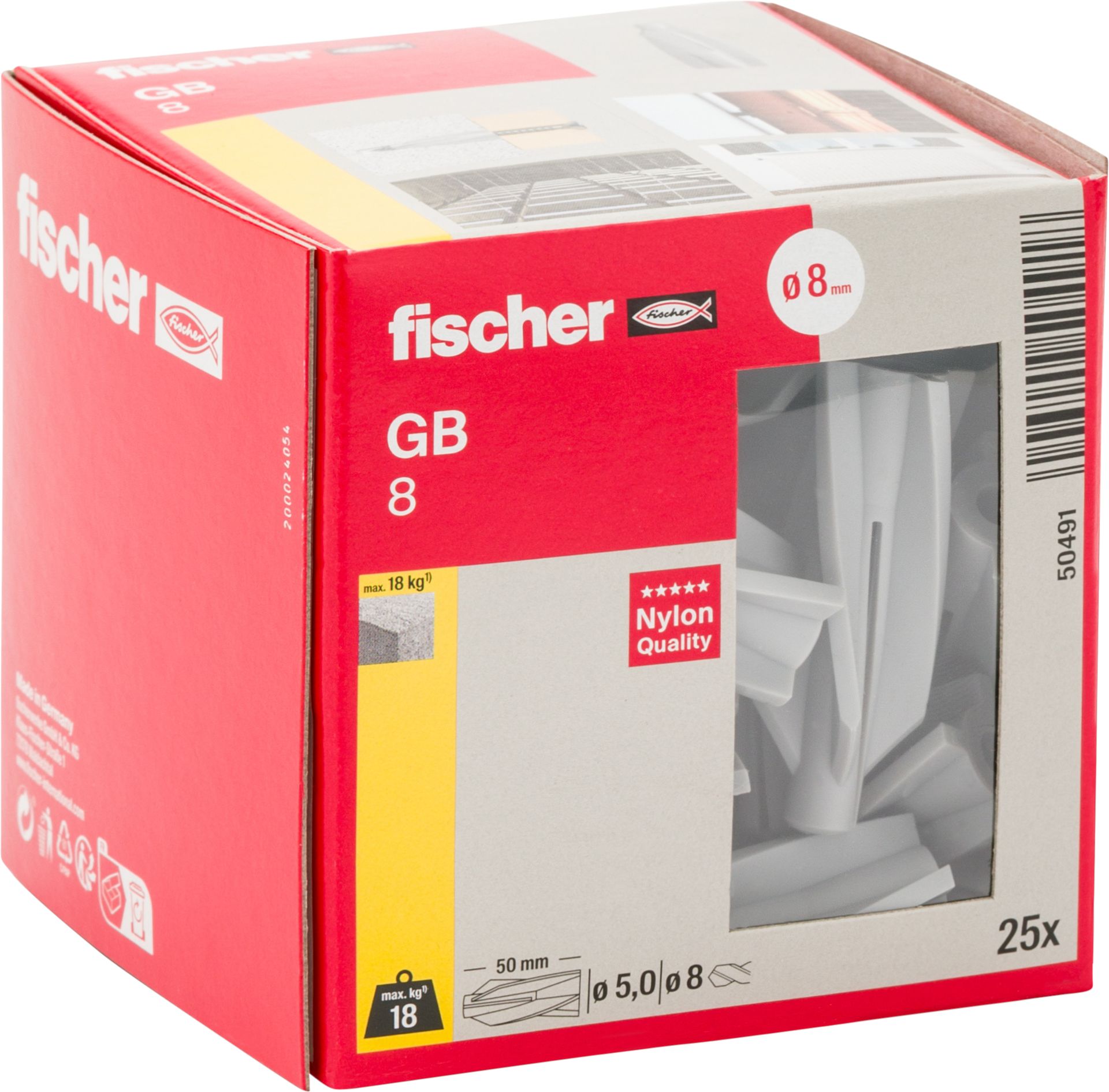 Gasbetondübel GB 8