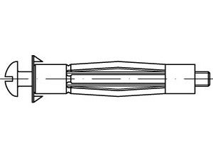 ART 88512 FISCHER-Hohlraum-Metalldübel HM 5 x 37 S galv. verzinkt S