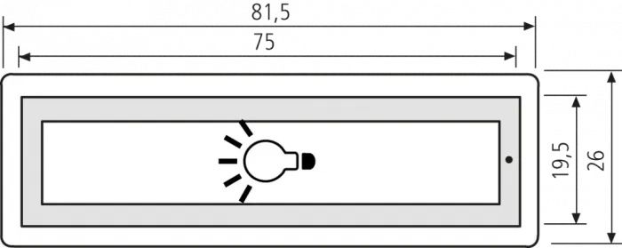 RENZ Kunststoff-RSA2 Lichtschild für RSA2-Klingel