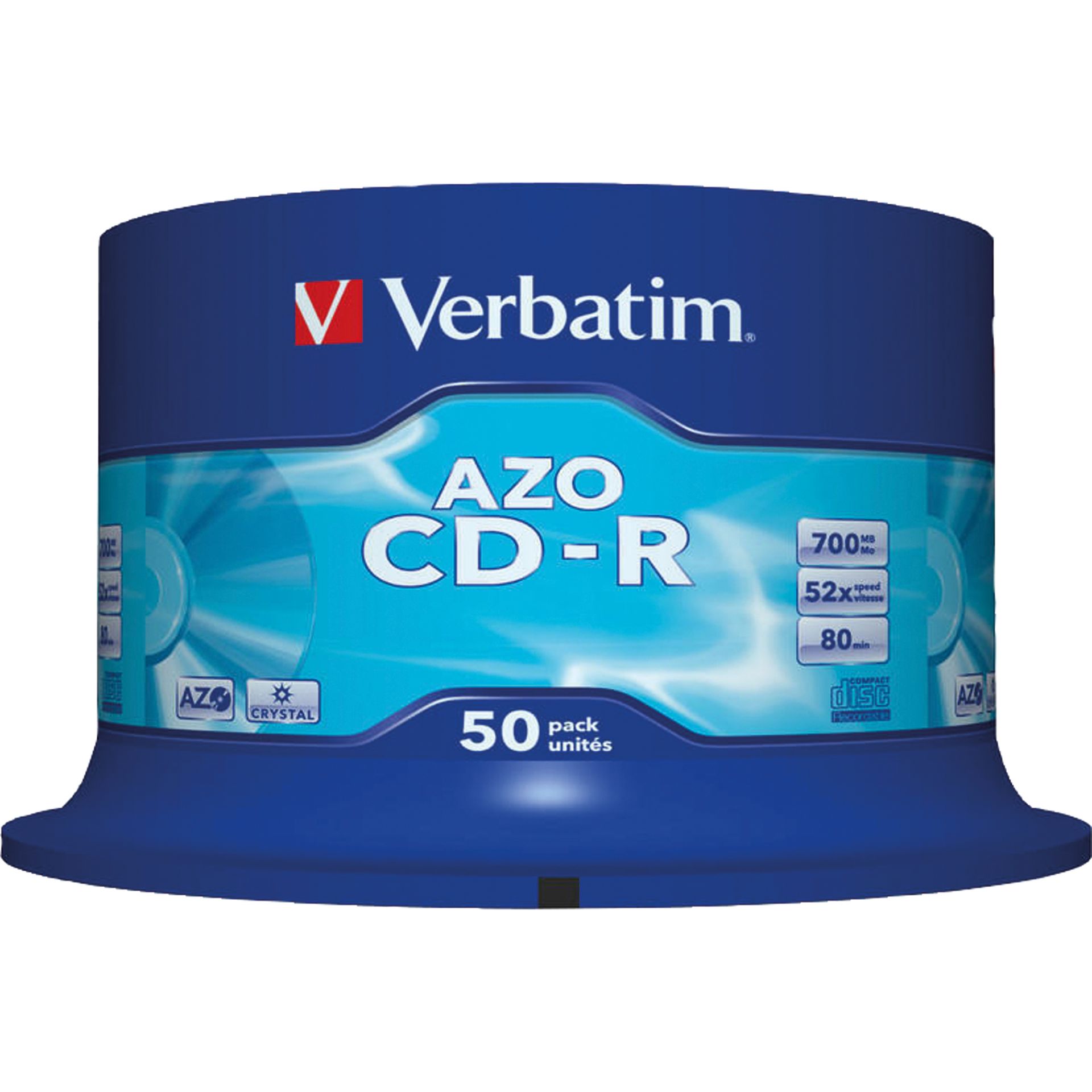 CD-R 52x 700MB 80Min. Spindel 50 St./Pack.