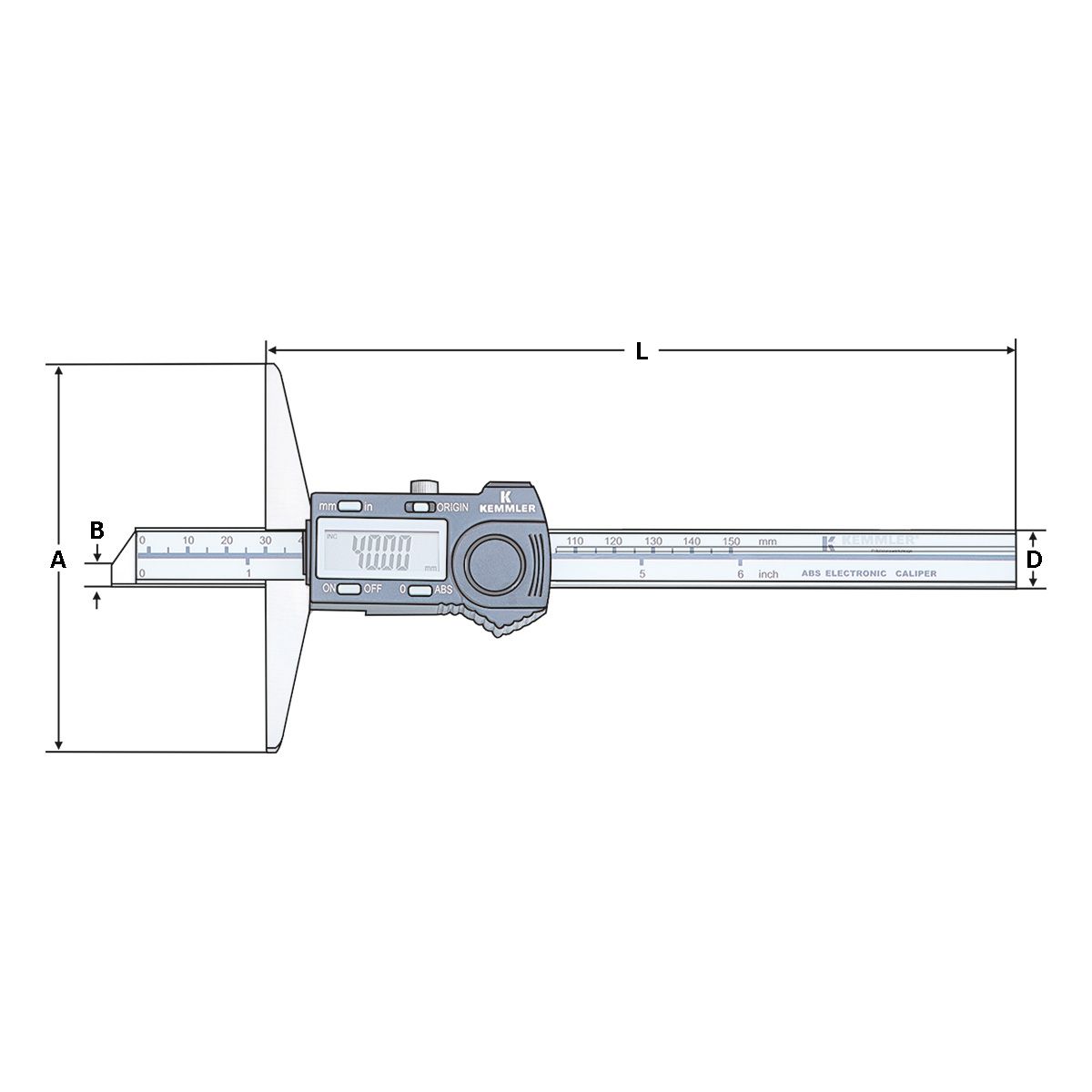 Digitaler Tiefenmesschieber 0-30mm