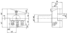 Werkzeughalter VDI radiallinks B4 30x20mm Überkopf FORTIS
