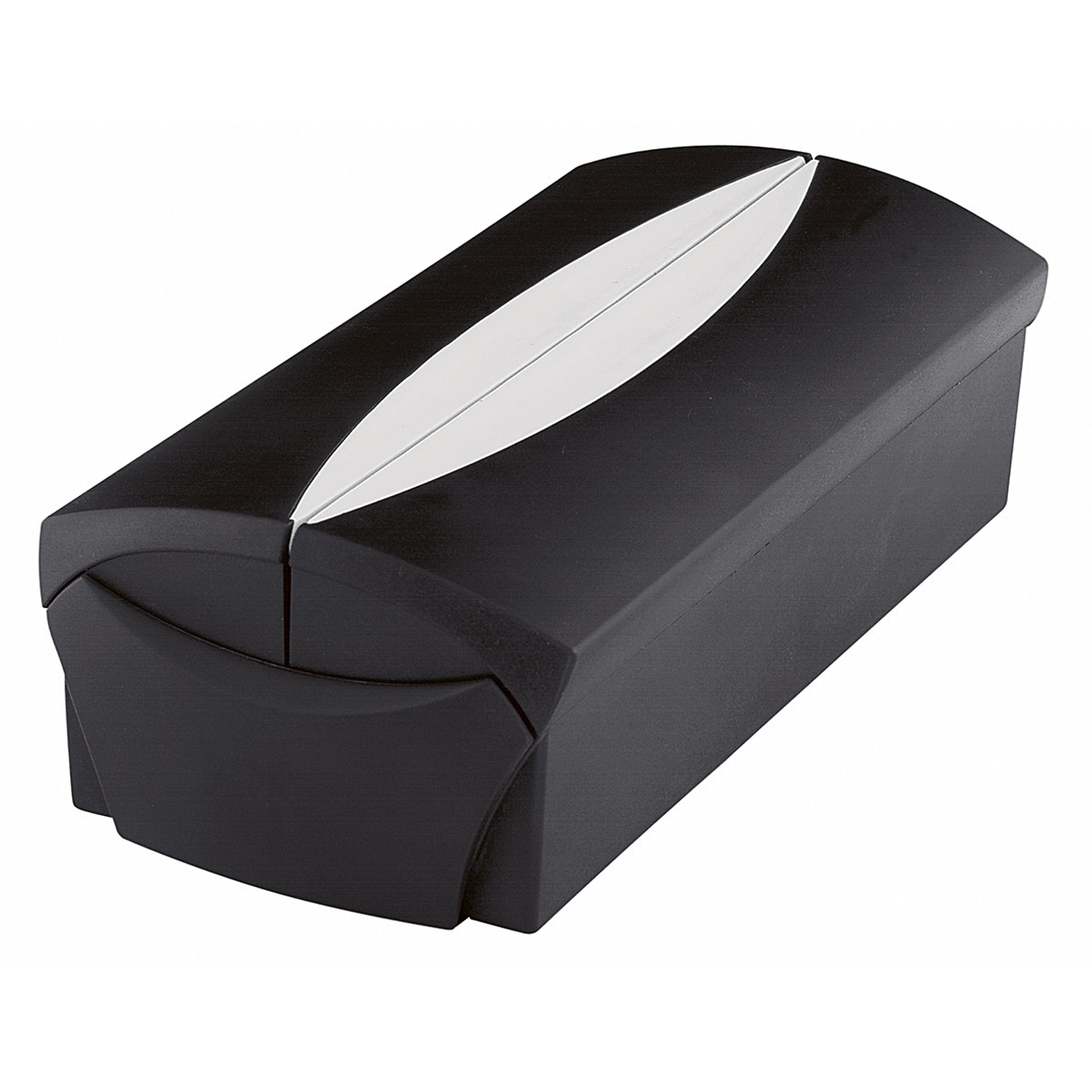 Visitenkartenbox VIP  500Karten sw/gr +Register